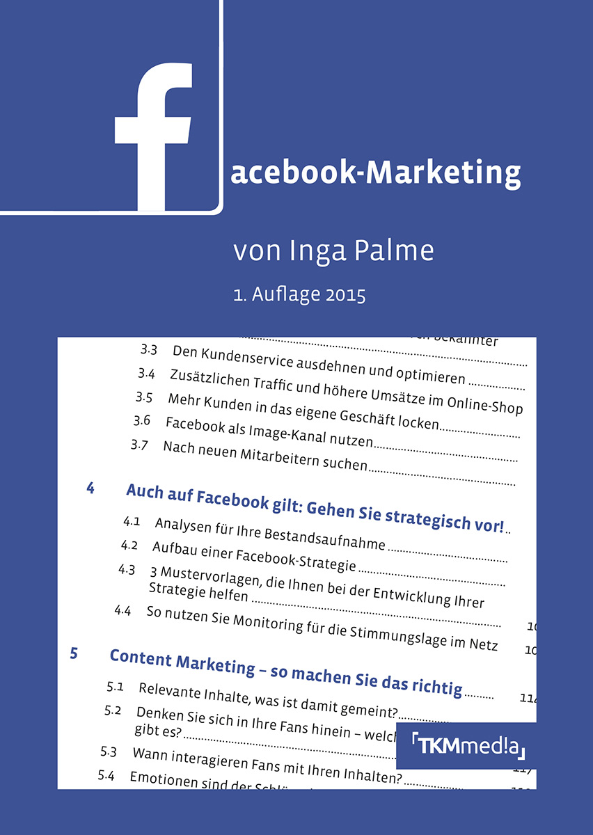 Cover Facebook Marketing Inga Palme | TK Media